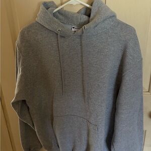 Champion Gray Sweatshirt Hoodie Relaxed Fit
